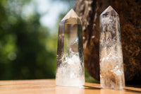 Polished Clear Quartz Crystal Points x 12 From Madagascar - TopRock