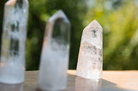 Polished Clear Quartz Crystal Points x 12 From Madagascar - TopRock