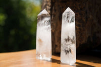 Polished Clear Quartz Crystal Points x 12 From Madagascar - TopRock