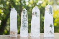 Polished Clear Quartz Crystal Points x 12 From Madagascar - TopRock