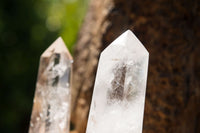 Polished Clear Quartz Crystal Points x 12 From Madagascar - TopRock