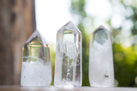 Polished Clear Quartz Crystal Points x 12 From Madagascar - TopRock