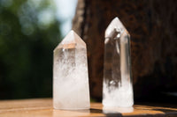 Polished Clear Quartz Crystal Points x 12 From Madagascar - TopRock