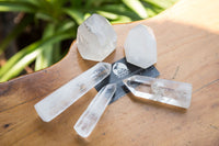 Polished Clear Quartz Crystal Points x 12 From Madagascar - TopRock