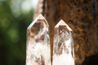 Polished Clear Quartz Crystal Points x 12 From Madagascar - TopRock