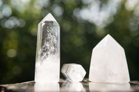 Polished Clear Quartz Crystal Points x 12 From Madagascar - TopRock