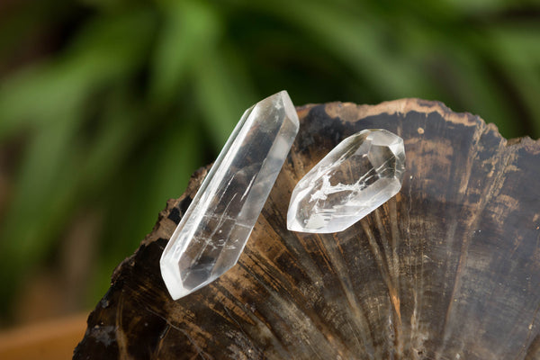 Polished Mini Double Terminated Clear Quartz Crystals x 35 From Madagascar - TopRock