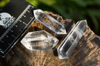 Polished Mini Double Terminated Clear Quartz Crystals x 35 From Madagascar - TopRock