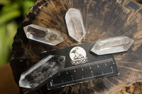 Polished Mini Double Terminated Clear Quartz Crystals x 35 From Madagascar - TopRock