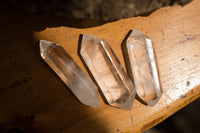 Polished Mini Double Terminated Clear Quartz Crystals x 35 From Madagascar - TopRock