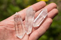 Polished Mini Double Terminated Clear Quartz Crystals x 35 From Madagascar - TopRock