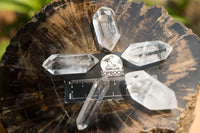 Polished Mini Double Terminated Clear Quartz Crystals x 35 From Madagascar - TopRock