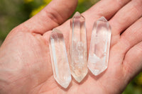 Polished Mini Double Terminated Clear Quartz Crystals x 35 From Madagascar - TopRock