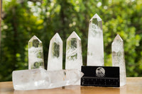 Polished Clear Quartz Crystal Points x 6 From Madagascar - TopRock