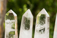 Polished Clear Quartz Crystal Points x 6 From Madagascar - TopRock