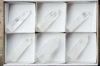 Polished Clear Quartz Crystal Points x 6 From Madagascar - TopRock