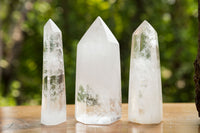 Polished Clear Quartz Crystal Points x 6 From Madagascar - TopRock