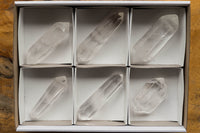 Polished Double Terminated Clear Quartz Crystals x 6 From Madagascar - TopRock