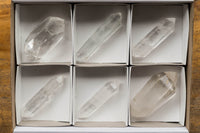 Polished Double Terminated Clear Quartz Crystals x 6 From Madagascar - TopRock