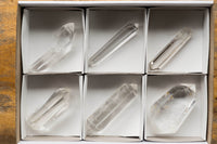 Polished Double Terminated Clear Quartz Crystals x 6 From Madagascar - TopRock