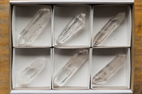 Polished Double Terminated Clear Quartz Crystals x 6 From Madagascar - TopRock