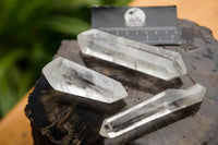 Polished Double Terminated Clear Quartz Crystals x 6 From Madagascar - TopRock