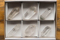 Polished Double Terminated Clear Quartz Crystals x 6 From Madagascar - TopRock