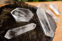 Polished Double Terminated Clear Quartz Crystals x 6 From Madagascar - TopRock