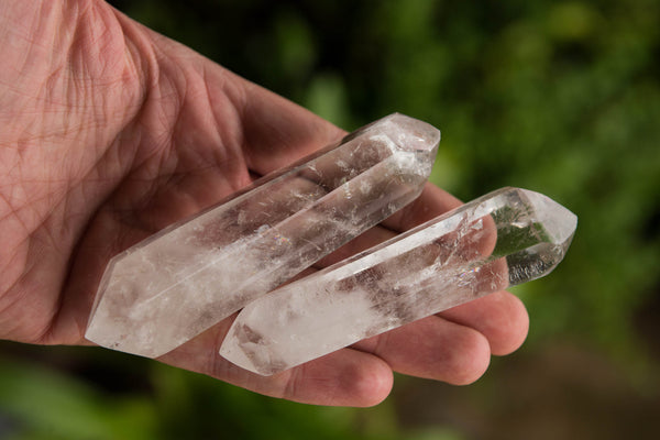 Polished Double Terminated Clear Quartz Crystals x 6 From Madagascar - TopRock