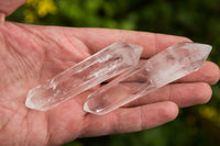 Polished Double Terminated Clear Quartz Crystals x 6 From Madagascar - TopRock