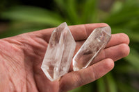 Polished Small Double Terminated Clear Quartz Crystals x 12 From Madagascar - TopRock