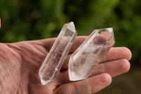 Polished Small Double Terminated Clear Quartz Crystals x 12 From Madagascar - TopRock