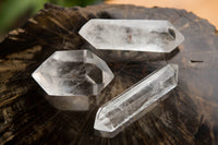 Polished Small Double Terminated Clear Quartz Crystals x 12 From Madagascar - TopRock