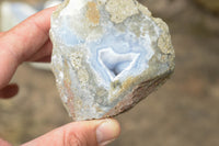 Polished One Side Polished Blue Lace Agate Geodes  x 6 From Malawi - TopRock