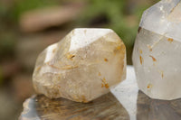 Polished Smokey Window Quartz Crystals  x 2 From Akansobe, Madagascar - TopRock