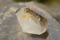 Polished Smokey Window Quartz Crystals  x 2 From Akansobe, Madagascar - TopRock