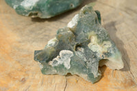 Natural Rough Mtorolite / Chrome Chrysoprase Specimens  x 2 From Zimbabwe - TopRock