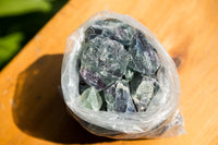 Natural Selected Cobbed Small Watermelon Fluorite Pieces - sold per 2 Kg - From Uis, Namibia - TopRock