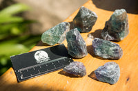 Natural Selected Cobbed Small Watermelon Fluorite Pieces - sold per 2 Kg - From Uis, Namibia - TopRock