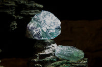 Natural Selected Cobbed Small Watermelon Fluorite Pieces - sold per 2 Kg - From Uis, Namibia - TopRock