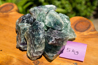 Natural Selected Cobbed Large Sized Watermelon Fluorite Pieces - sold per 5 Kg - From Uis, Namibia - TopRock