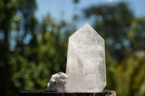 Polished Large Optic to Near Optic Quartz Point x 1 From Madagascar - TopRock