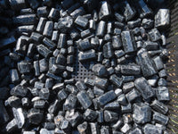 Natural Alluvial Schorl / Black Tourmaline Crystals - sold per kg - From Zimbabwe - TopRock