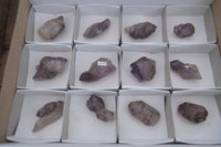 Natural Window Amethyst Crystal Specimens  x 12 From Chiredzi, Zimbabwe