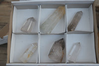 Polished Rare Small Inclusion Quartz Points x 6 From Madagascar