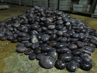 Polished Lithium Mica, Purple Lepidolite (some with Rubellite inclusions) Gallets / Palm Stones - sold per kg - From Madagascar - TopRock