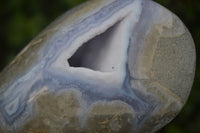 Polished Blue Lace Agate Standing Free Form  x 1 From Nsanje, Malawi - Toprock Gemstones and Minerals 