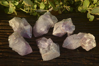 Natural Extra Large Single Jacaranda Amethyst Crystals  x 6 From Zambia - Toprock Gemstones and Minerals 