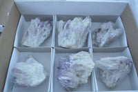 Natural Sugar Amethyst Clusters  x 6 From Solwezi, Zambia - Toprock Gemstones and Minerals 