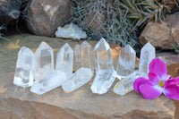 Polished Clear Quartz Crystal Points x 24 From Madagascar - TopRock